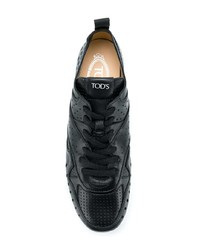 Tod's Panelled Lace Up Sneakers