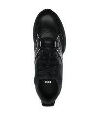 BOSS Panelled Lace Up Sneakers