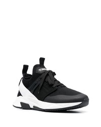 Tom Ford Panelled Logo Patch Sneakers