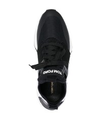 Tom Ford Panelled Logo Patch Sneakers