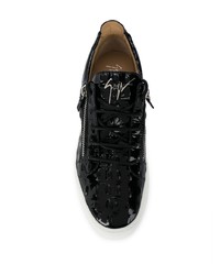 Giuseppe Zanotti Patent Leather Side Zip Sneakers