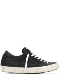 Philippe Model Distressed Lace Up Sneakers