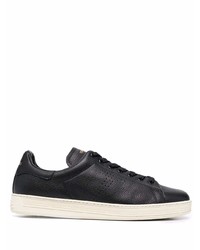 Tom Ford Polished Finish Lace Up Sneakers