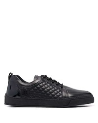 Leandro Lopes Quilted Logo Plaque Sneakers