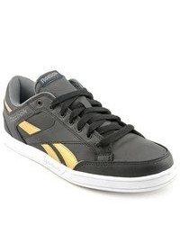 Reebok Royal Court Low Black Leather Sneakers Shoes Newdisplay