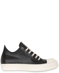 Rick Owens Two Tone Leather Sneakers
