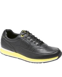 Rockport Csc Mudguard Oxford Blackyellow Leather Fashion Sneakers