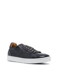Magnanni Round Toe Leather Sneakers