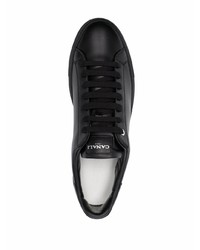 Canali Sleek Leather Low Top Sneakers