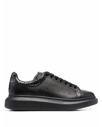 Alexander McQueen Snake Effect Panelled Sneakers