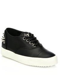 Giuseppe Zanotti Spiked Leather Low Top Sneakers