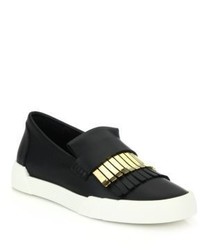 Giuseppe Zanotti Tasseled Leather Low Top Sneakers