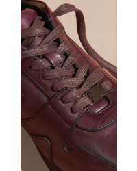 Burberry The Field Sneaker In Leather