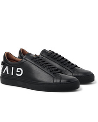 Givenchy Urban Street Logo Embossed Leather Sneakers
