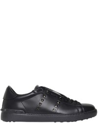 Valentino Open Studded Leather Sneakers