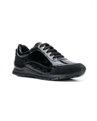 Geox Varnished Lace Up Sneakers