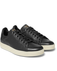 Tom Ford Warwick Perforated Full Grain Leather Sneakers
