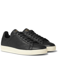 Tom Ford Warwick Perforated Full Grain Leather Sneakers