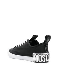 Moschino Zippered Logo Tape Sneakers