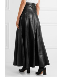 Chloé Leather Maxi Skirt Black