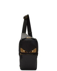 Fendi Black Bag Bugs Golden Messenger Bag