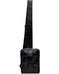 Bottega Veneta Black Cassette Messenger Bag