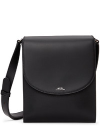 A.P.C. Black Demi Lune Messenger Bag