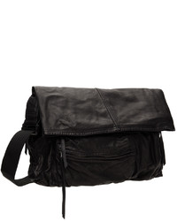 The Viridi-anne Black Goatskin Messenger Bag