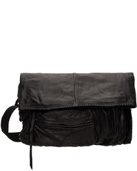 The Viridi-anne Black Goatskin Messenger Bag