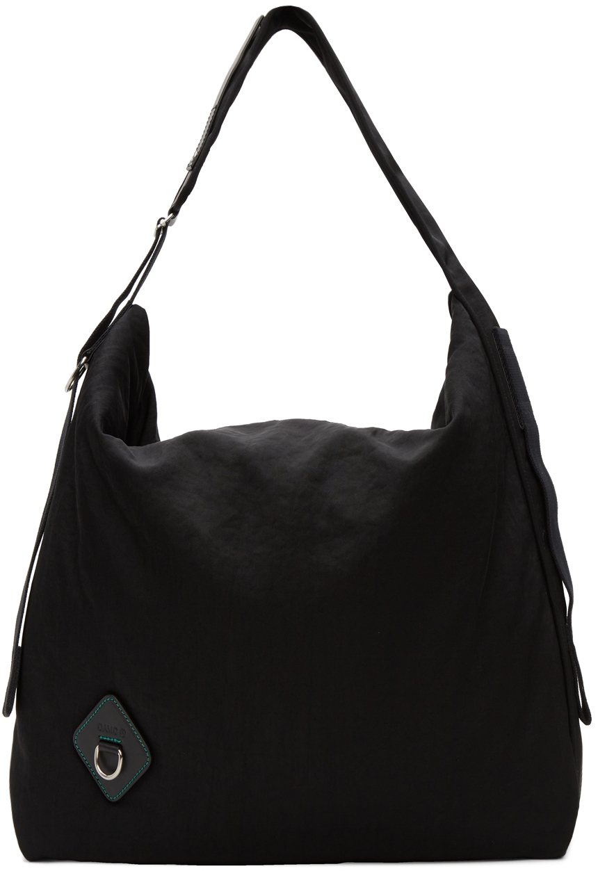 Oamc Black Inflated Messenger Bag, $915 | SSENSE | Lookastic