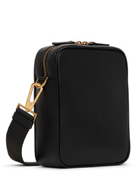 Versace Black La Medusa Biggie Messenger Bag