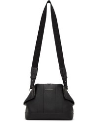 Alexander McQueen Black Leather Messenger Bag