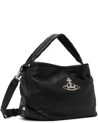 Vivienne Westwood Black Leather Messenger Bag