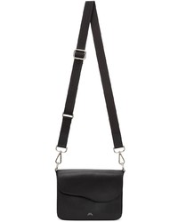 A-Cold-Wall* Black Leather Messenger Bag