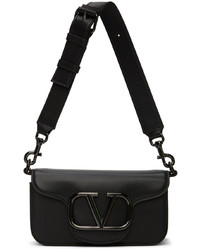 Valentino Garavani Black Loc Messenger Bag
