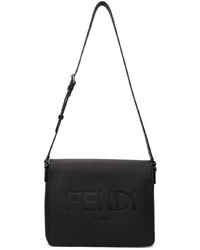 Fendi Black Logo Messenger Bag
