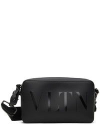 Valentino Garavani Black Logo Messenger Bag