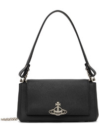 Vivienne Westwood Black Medium Hazel Messenger Bag