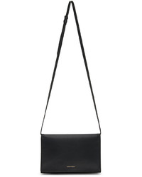 Common Projects Black Medium Leather Messenger Bag