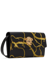 Versace Black Medusa Chain Messenger Bag