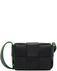 Bottega Veneta Black Mini Candy Cassette Messenger Bag