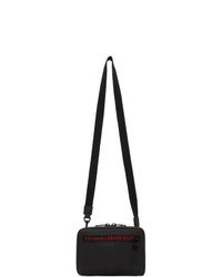 Alexander McQueen Black Tech Zip Messenger Bag