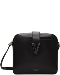 Versace Black V Greca Messenger Bag