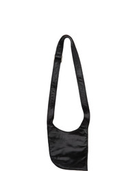 ADYAR Black Zipper Pocket Messenger Bag