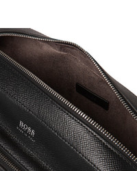 Hugo Boss Cross Grain Leather Messenger Bag