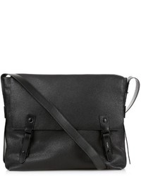 Lanvin Grained Leather Messenger Bag