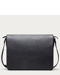 Hama Medium Medium Leather Messenger Bag In Black