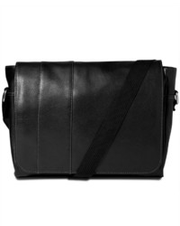 Perry Ellis Leather Messenger Bag