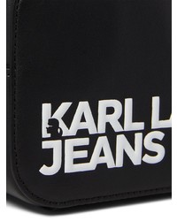 KARL LAGERFELD JEANS Logo Embossed Shoulder Bag