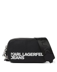 KARL LAGERFELD JEANS Logo Embossed Shoulder Bag